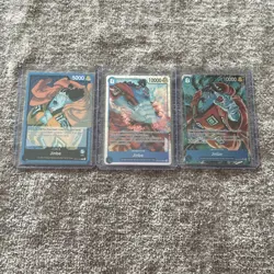 One Piece The Azure Sea's Seven - Jinbe 049 - Alternate Art Super Rare Leader - Image 1
