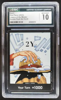 2025 ONE PIECE CCG DON!! LEGACY OF THE MASTER VOL. 8 CGC 10 E PT - Image 1