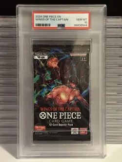 ✅D 2024 One Piece "Wings of the Captain" OP06 - Sealed Foil Pack - PSA 10 GEM MT - Image 1