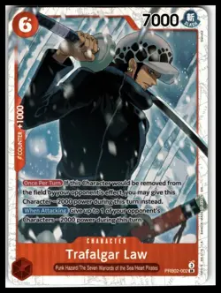Trafalgar Law One Piece Premium Booster The Best Vol. 2 #PRB02-002 Secret Rare - Image 1