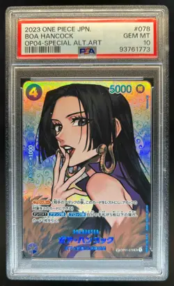 2023 One Piece Romance Dawn Boa Hancock Special Alternate Art #OP04-078 PSA 10 - Image 1