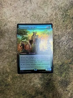 MTG Formidable Speaker - Lorwyn Eclipsed - FOIL EXTENDED ART - NM Freshly Packed - Image 1