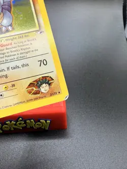 Pokemon TCG Brock's Rhydon Gym Heroes 2/132 Holo Unlimited Rare MP/LP Condition - Image 2