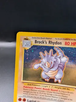 Pokemon TCG Brock's Rhydon Gym Heroes 2/132 Holo Unlimited Rare - Image 3