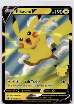 Pokemon SWSH: Sword & Shield Promo Cards #SWSH143 Pikachu V - Image 1