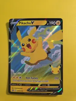 Pikachu V Swsh143 Swsh: Sword & Shield Promo Cards Holo Pokemon TCG - Image 1