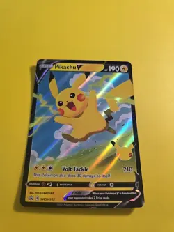 Pikachu V Swsh143 Swsh: Sword & Shield Promo Cards Holo Pokemon TCG - Image 2