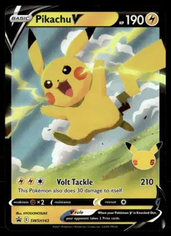 Pikachu V - Promo Holo SWSH: Sword & Shield Promo Cards SWSH143 NM Pokemon TCG - Image 1