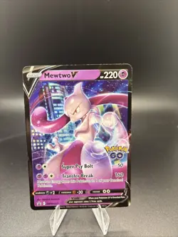Mewtwo SWSH223 Black Star Promos GO Stamped Ultra Rare Holo Pokemon TCG 2022 NM - Image 1