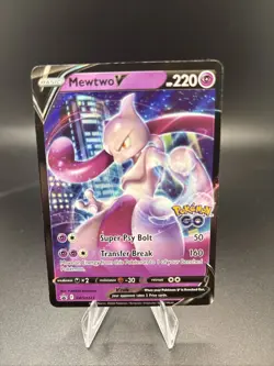 Mewtwo SWSH223 Black Star Promos GO Stamped Ultra Rare Holo Pokemon TCG 2022 NM - Image 2