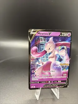 Mewtwo SWSH223 Black Star Promos GO Stamped Ultra Rare Holo Pokemon TCG 2022 NM - Image 3