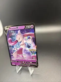 Mewtwo SWSH223 Black Star Promos GO Stamped Ultra Rare Holo Pokemon TCG 2022 NM - Image 4