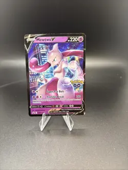 Mewtwo SWSH223 Black Star Promos GO Stamped Ultra Rare Holo Pokemon TCG 2022 NM - Image 5