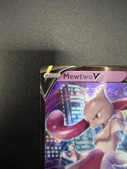 Pokemon TCG - Mewtwo V - SWSH223 - Black Star Promo Holo Stamped - Pokemon Go - Image 3