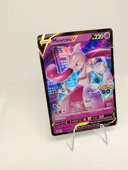 Mewtwo SWSH223 Black Star Promos GO Stamped Ultra Rare Holo Pokemon TCG 2022 NM - Image 2