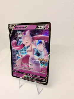 Mewtwo SWSH223 Black Star Promos GO Stamped Ultra Rare Holo Pokemon TCG 2022 NM - Image 3