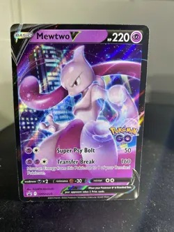 Mewtwo SWSH223 Black Star Promos GO Stamped Ultra Rare Holo Pokemon TCG 2022 NM - Image 1