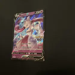 Pokemon Go Mewtwo V SWSH223 Ultra Rare Promo Card Pokemon TCG - Image 2