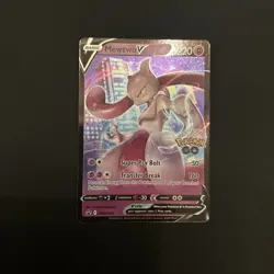 Pokemon Go Mewtwo V SWSH223 Ultra Rare Promo Card Pokemon TCG - Image 4