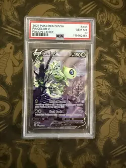 Celebi V 245/264 PSA 10 | Pokemon TCG Sword & Shield Fusion Strike Alt Art - Image 1