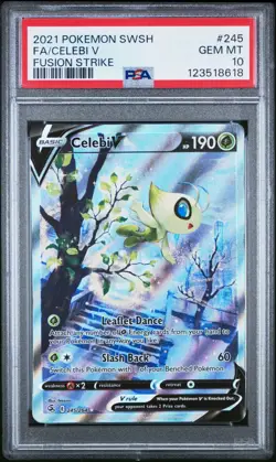 Pokemon Celebi V Alt Art Fusion Strike 245/264 PSA 10 Gem Mint - Image 1