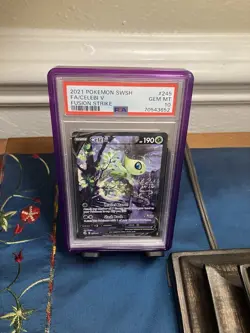 Celebi v 245/264 Fusion Strike Alt Art English Pokemon Card PSA 10 - Image 1