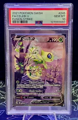 Pokemon Celebi V Alt Full Art 245/264 Fusion Strike #245 Gem Mint PSA 10 - Image 2