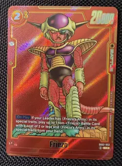 Frieza SB02-053 Red Alternate Art Manga Booster 02 Dragon Ball Card - Mint - Image 1