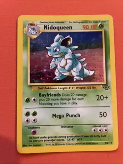 Nidoqueen 7/64 Holo Rare Unlimited Jungle Set 1999 - Pokemon Card TCG (LP) - Image 1