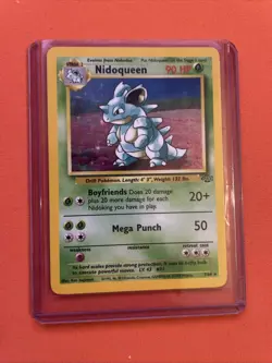 Nidoqueen 7/64 Holo Rare Unlimited Jungle Set 1999 - Pokemon Card TCG (LP) - Image 3
