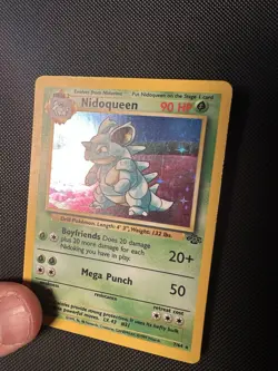 Pokemon TCG Nidoqueen 7/64 Jungle Holo Rare Lp/Mp Vintage WOTC 1999 - Image 3