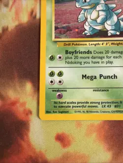 Pokemon Nidoqueen TCG Jungle Holo Card 7/64 Unlimited Holo Rare LP - Image 4
