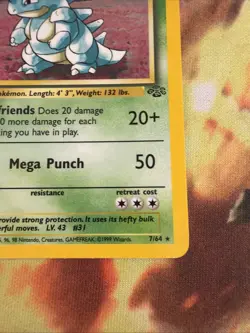 Pokemon Nidoqueen TCG Jungle Holo Card 7/64 Unlimited Holo Rare LP - Image 5