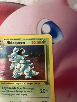 Pokemon TCG Nidoqueen Jungle 7/64 Holo Unlimited Holo Rare LP + - Image 5