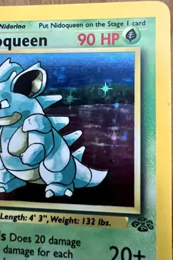 Nidoqueen Pokemon TCG Jungle Set Unlimited 1999 7/64 Holo Rare LP - Image 4