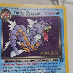 Pokemon TCG Dark Gyarados Prerelease Team Rocket Holo Rare 8/82 LP - Image 4