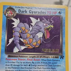 Pokemon TCG Dark Gyarados Prerelease Team Rocket Holo Rare 8/82 LP - Image 5