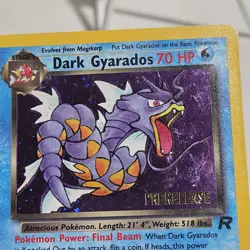 Dark Gyarados 8/82 Holo WOTC Team Rocket Prerelease Promo Pokemon Card - HP - Image 4