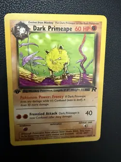 Dark Primeape Pokemon Card WOTC 1st Edition Team Rocket 43/82 - Image 4