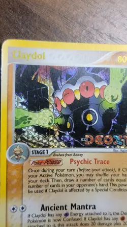 Pokemon TCG Claydol EX Deoxys Holo Rare Card 5/107 Stamped - Image 2