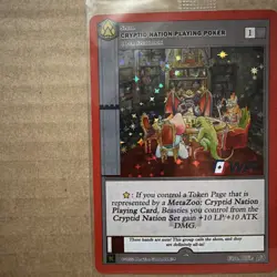 MetaZoo Kickstarter WPT Holo Promo Card Cryptid Nation Playing Poker Sealed - Image 5