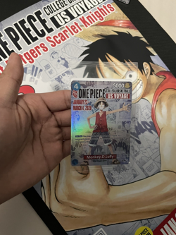 One Piece Monkey D. Luffy College Basketball US Voyage Promo Card - Image 4