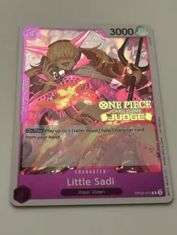 Little Sadi (Judge) OP02-073 One Piece Promotion Cards Foil - Image 1