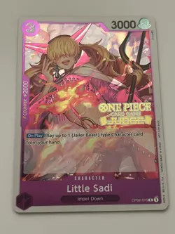 Little Sadi (Judge) OP02-073 One Piece Promotion Cards Foil - Image 3
