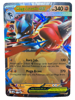 Mega Lucario EX Pokemon TCG Jumbo Card 012 Black Star Promo Holo Near Mint - Image 1