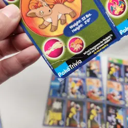 Lot of 6 1999 Burger King Pokemon Trivia Cards - UNCUT SHEETS - Image 2