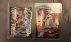 Pokemon TCG Mew-EX XY125/MEWTWO-EX XY126 Card - Image 1