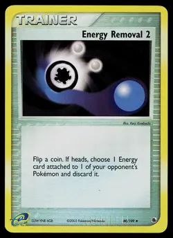 Pokemon Card - Energy Removal 2 Ruby and Sapphire 80/109 Reverse Holo - Image 1