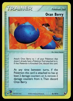 Pokemon Card - Oran Berry Ruby and Sapphire 85/109 Uncommon Reverse Holo - Image 1
