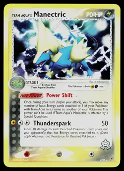 Pokemon Card - Team Aqua's Manectric Team Magma vs Team Aqua 4/95 Reverse Holo - Image 1